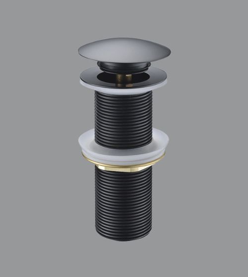 Matt Black Brass Pop-Up Waste Coupling – Aquant India